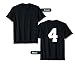 4 Number (on Back) Sports Team Jersey Number T-Shirt