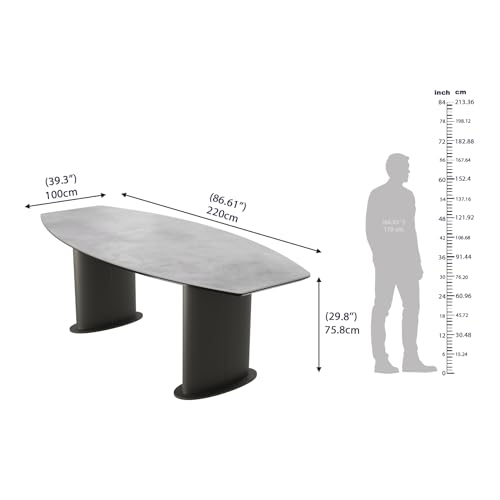 Image of Wakefit Crosne Dining Table - 6 Seater Finish Top