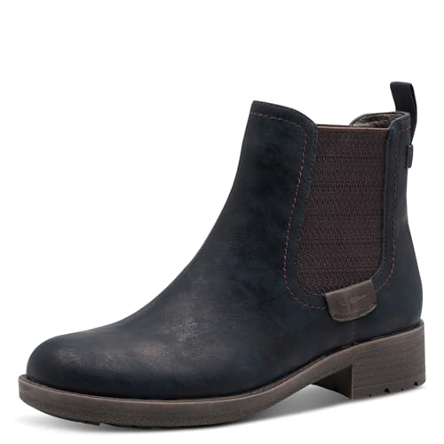 Tamaris Femme Damen Chelsea 1-25378-45 Bottine, Bleu Marine, 39 EU