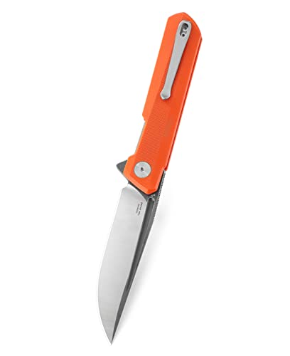 Bestechman Pocket Folder Folding Knife Bmk01 Grey Titanized+Satin (Orange) #TOP3