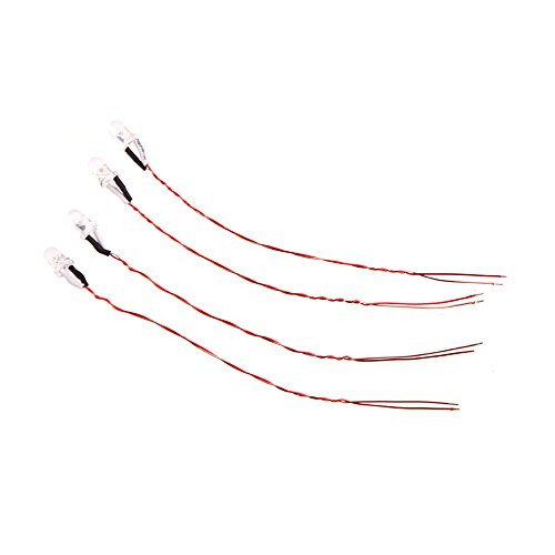 HobbyFlip 3.7v Red LED Lights Set Night Flying Quadctoper Red LED (H107C-a33) Compatible with Hubsan X4 H107L