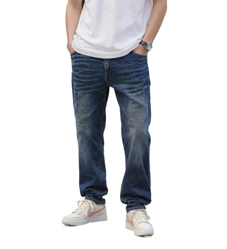 Men's Stretch Relaxed Fit Straight Slim Fit Cotton Blend Fashion Comfort Denim Pants Jeans