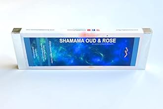 Shamama, Oud (Agarwood) & Rose Blend - Artisan Luxury Masala Incense Sticks - Divine Scent for Home, Meditation and Yoga - Handrolled 30 Sticks