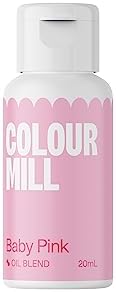 Oil Blend Food Colouring Baby Pink: Next Generation Oil Based Food Colours - 20 ml