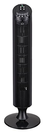 WeGeek, VENTILADOR TORRE 33' con mando a distancia. 3 velocidades, oscilación y temporizador de 7,5 horas. Color negro (Reacondicionado)