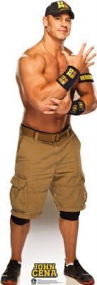 AG1475 John Cena Cardboard Cutout Standee Standup WWE Wrestling Professional