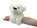 Produktbild JAMARA 460490 Clampy Bär  mit integriertem Schnapparmband zum Klammern an Handgelenk, Tasche, Kinderwagen-super weiches Plüschfell, Ideal zum kuscheln und liebhaben, weiß