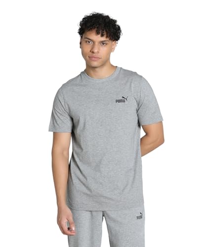 Puma Unisex ESS Small No. 1 Logo Tee T-Shirts, Medium Gray Heather, – Ansicht 1