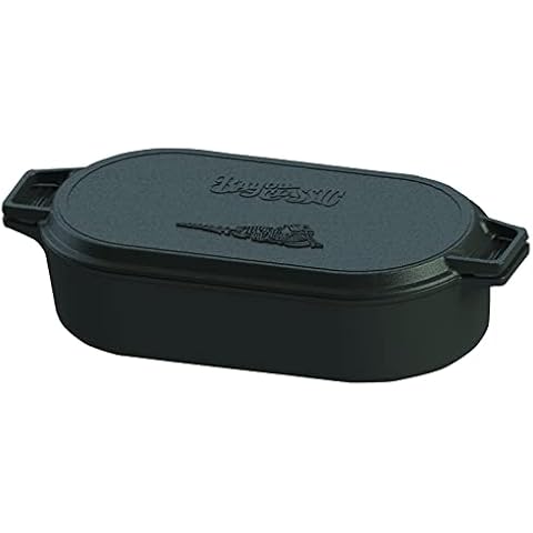 Bayou Classic 7477 6-qt Cast Iron Oval Fryer Cover