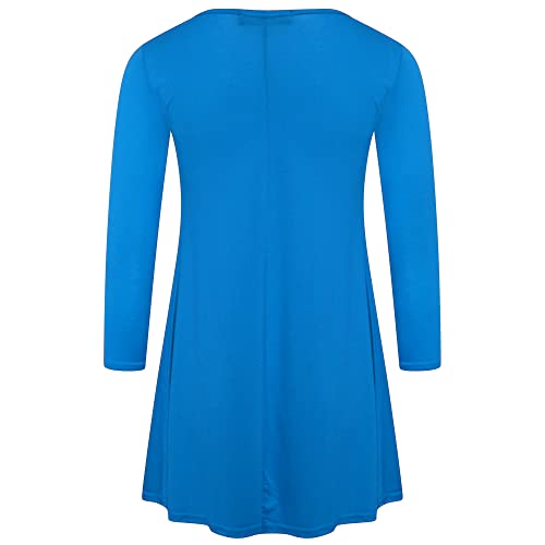 Loxdonz Girls Long Sleeve Skater Dress Swing Flared Casual Dress for 4-13 Years Kids2