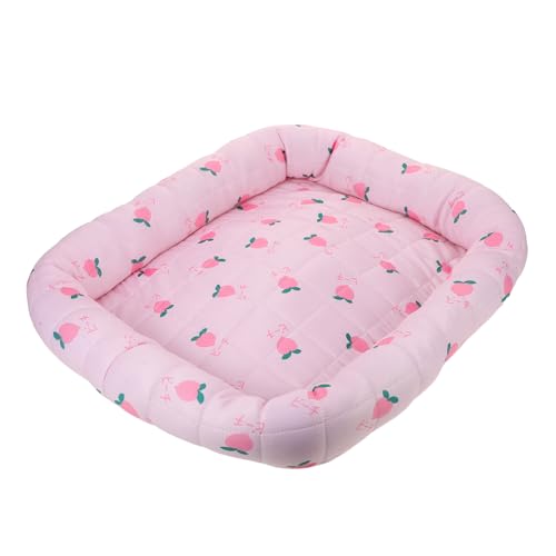Toyvian Cama Refrescante para Perros y Gatos Colchoneta de Seda de Colchón Refrigerante Portátil y Lavable para Verano Adecuada para Interiores y Exteriores Jaulas Asientos de Coche Color
