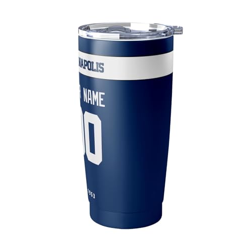 Image of ANTKING Indianapolis Tumbler 20 oz Travel Coffee Cup Custom Name Number for Men Women Boy Gifts