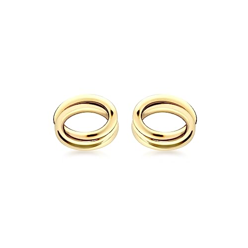 Boucles d'oreilles puces ovales en or pour femmes le cadeau précieux gravé dans le temps