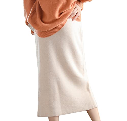 Jupe en cachemire femme 100% laine taille haute pour rester au chaud avec style