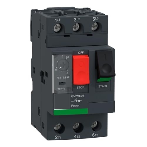 Disjoncteur de circuit moteur GV2ME04 3P pour protéger les petites pompes électriques