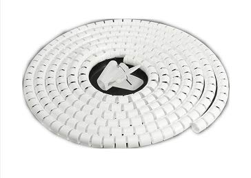 Kit Gestione Cavi PC TV Ufficio Avvolgitubo A Spirale Per Organizzare I Cavi - 2 Metri - Colore Grigio - Per Casa E Ufficio Spiral Wrap Per Cavi PC TV - Foto 5