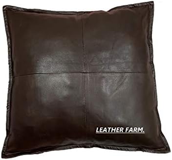 leather pillows amazon