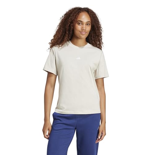 adidas Damen Essentials Small Logo Cotton Shirt, Wonder Alumina/White, XXS – Ansicht 4