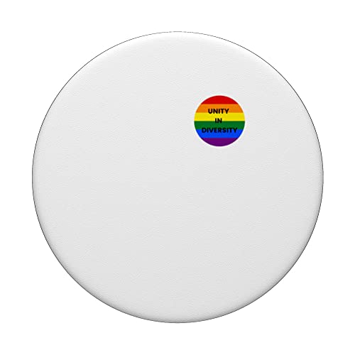 LGBTQ Community Lesbian Gay Bi Trans Unite Diversity Culture PopSockets Swappable PopGrip, Black - Image 3