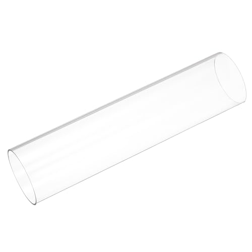 QUARKZMAN 2 Stück Klarer Rundstab 2,8 (71mm) ID x 3 (75mm) OD x 1 Fuß (305mm) Länge Runder Kunststoff-Polycarbonat-Schlauch