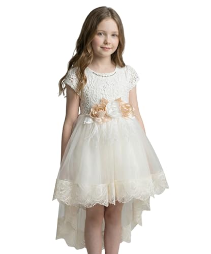 Vestido de tul marfil cómodo para niñas que no pica y libre de rozaduras