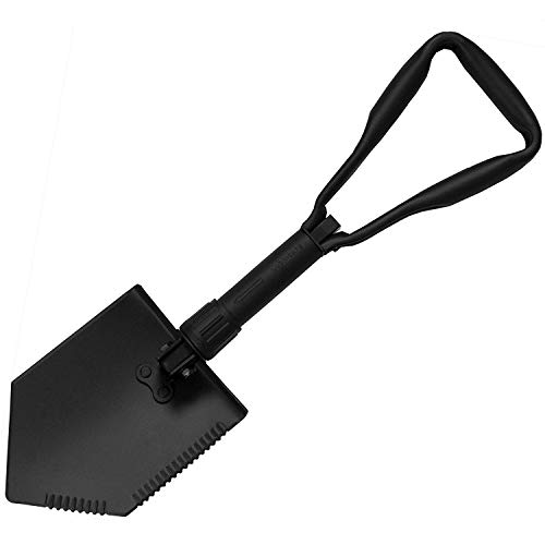 Tri-Fold Entrenching Tool (E-Tool), Genuine Military Issue, with Shovel Cover
