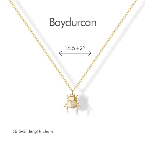 Baydurcan Golden Scarab Necklace Bug Necklace Egyptian Jewelry for Women by Baydurcan - Used condition - Image 2
