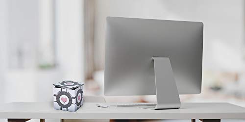 Portal Companion Cube Tin Storage Box - 4X4-Inch Novelty Stash Container W/ Pop Top Lid - Decorative Organizer Holder Cube - Kitchen Bedroom Office Decor - Colorful Heart Design Collectible Canisters #TOP5