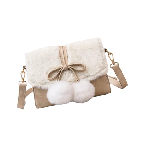 Sac d'école en peluche blanche : le compagnon élégant du quotidien