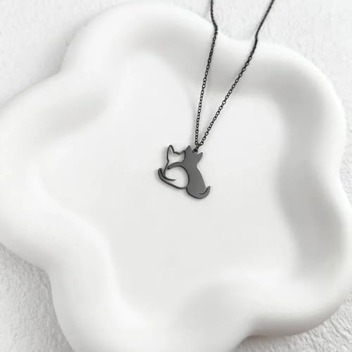 Collier de câlin en Argent 925 : bijou chat et chien raffiné - 3