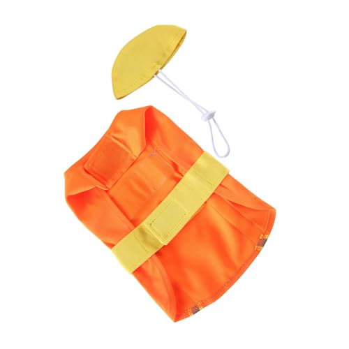 Disfraz para perro WOONEKY tamaño XL color naranja