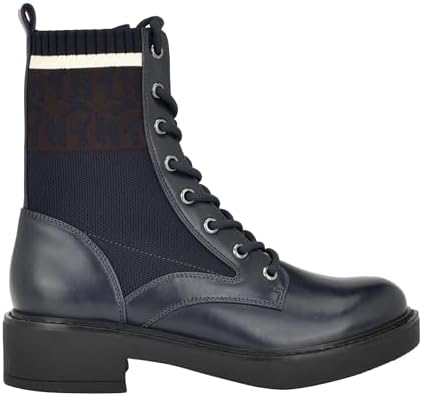 Tommy Hilfiger Women's TESSE Combat Boot, Marine Blue 400, 7 | Image 4