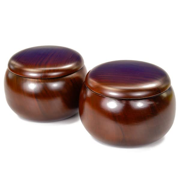 Amazon | 囲碁セット 新かや1寸卓上碁盤セット ガラス碁石梅 プラ銘木