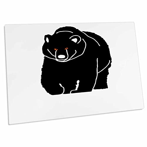 3dRose Desk Pad Silueta oso negro 58x40 cm miniatura 1