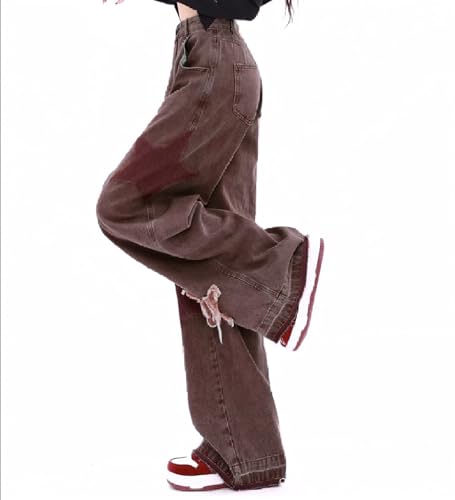 Viatabuna Women Tie Dye High Waist Wide Leg Y2K Jeans Baggy Aesthetic Street Style Star Pants Teen Girls Cute Boyfriend Jeans2