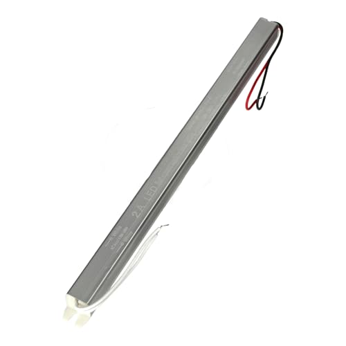 Jandei - Fuente de Alimentación Transformador Slim 110/220V AC a 24V DC 48W 2A, Instalación en Interior IP20, para Tira Led, Neón o Dispositivos de Bajo Voltaje