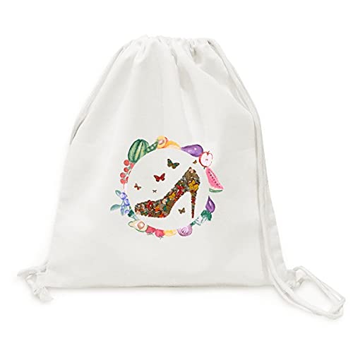 Sac en tissu pliable papillon idéal pour le marché bio du dimanche