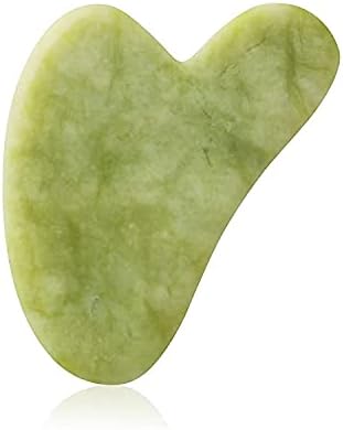 Gua Sha Massage Tool for Facial and Body Massage, Jade Gua Sha Tool Green Aventurine, Made of Pure Natural Jade Stone（1 PCS）