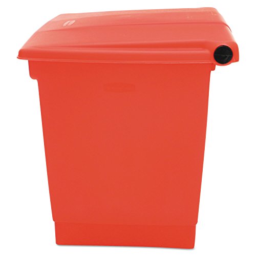 Container con pedal de 8 galones rojo miniatura 2
