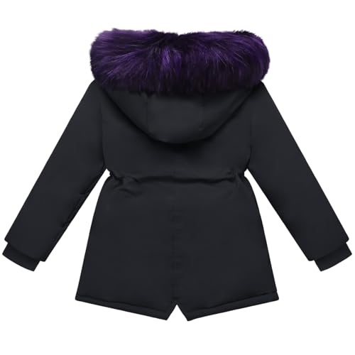 Girl Winter Coat Heavyweight Padded Puffer Jacket Kids Parka Fleece Snow Clothes2