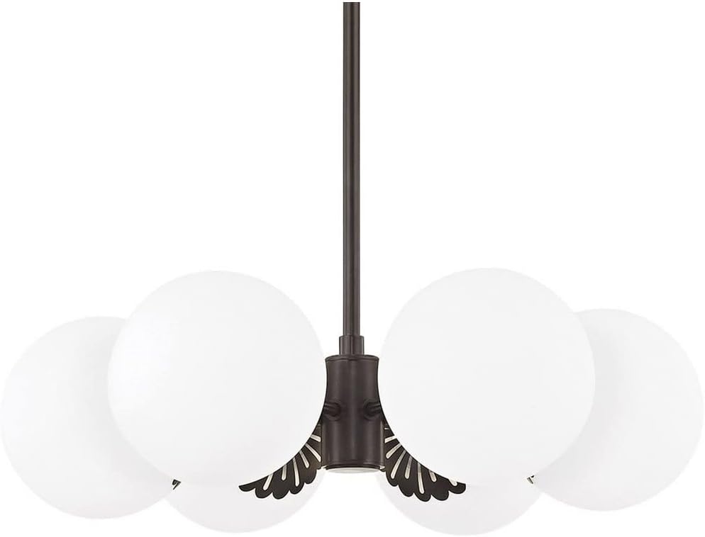 Mitzi H193806-AGB Paige - 6 Light Chandelier 8 inches Tall and 26 inches Wide - Aged Brass