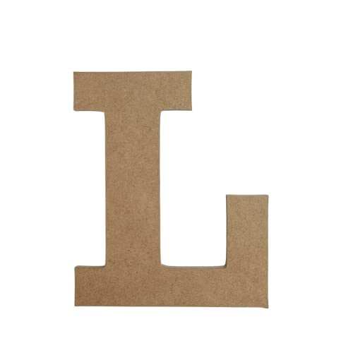 18" Wooden Craft Letter L Unfinished, Rockwell Font, Craft Cutout on 1-4" MDF