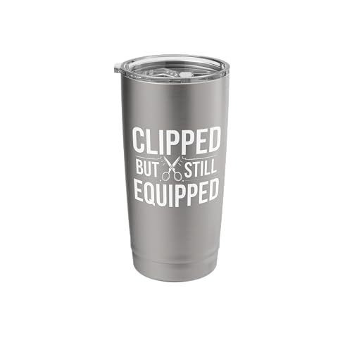 Clipped But Still Equipped Funny Vasectomy Recovery Stainless Steel Insulated Tumbler