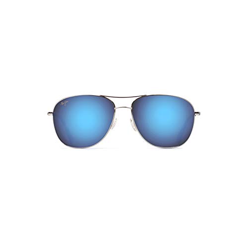 Maui Jim Cliff House Polarized Sunglasses Silver / Blue Hawaii One Size