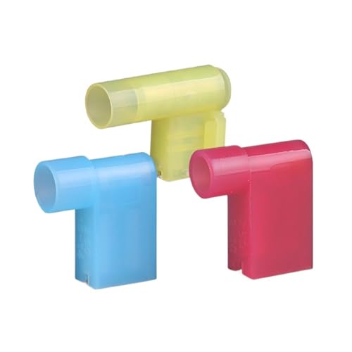 Cosses drapeau femelle isolées FLDNY à ressort anti-vibration angle droit en cuivre pressé