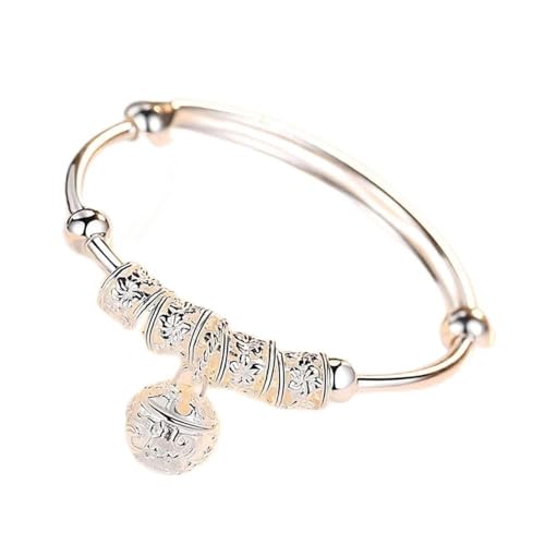 Bracelet cloches manchette réglable pour soirées et tenues d'été