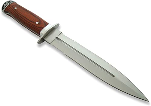 Foto von VIKING GEAR 2x USA Saber - 33cm großes - Jagd - Dolch - Hirschfänger - Saufänger - Saufeder - Abfangmesser - Survival - Outdoor - Messer - Hunting - Knife - extrem Hunter Dagger, silber braun