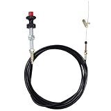 SHOZHO VCGTX10 10FT Heavy Duty Vernier Locking Throttle Cable Compatible with Household Industrial and Commercial PTO and Dump Applications with Detachable Cable Head