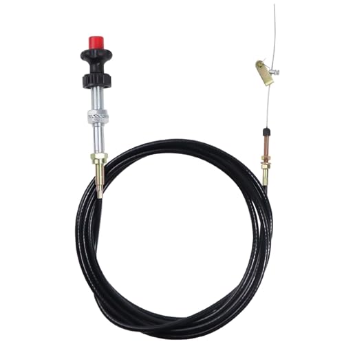 SHOZHO VCGTX10 10FT Heavy Duty Vernier Locking Throttle Cable Compatible with Household Industrial and Commercial PTO and Dump Applications with Detachable Cable Head