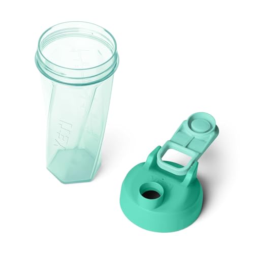 Image of YETI Yonder Helimix Vortex Blender Shaker Bottle Holds up to 27oz | No Blending Ball or Whisk | USA Made | Portable Pre Workout Whey Protein Drink Shaker Cup | Dishwasher Safe, Seafoam